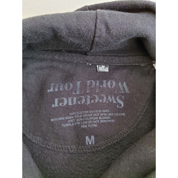 Ariana Grande Black 2019 Sweetner World Tour Graphic Pullover Hoodie Size M - Picture 5 of 7